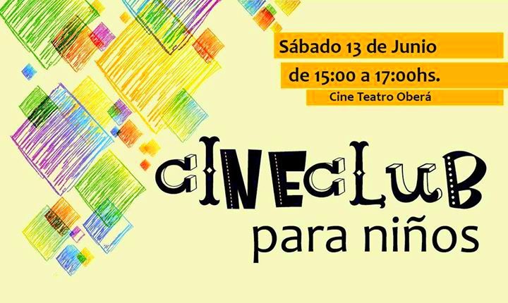Cine Club para niños en el Cine Teatro Oberá