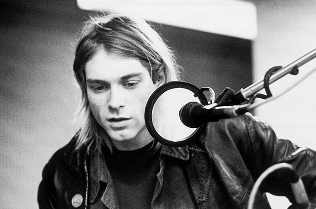 Event: Recording Studio 1990s. Artist: Nirvana/Kurt Cobain. Photographer: Michel Linssen. Credit: Michel Linssen/Redferns. {Copyright holder}  Michel Linssen.