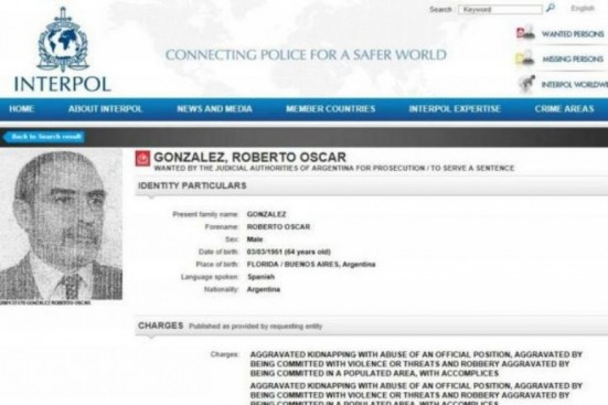 González fue detenido en Porto Alegre, Brasil, donde vivía hace una década.