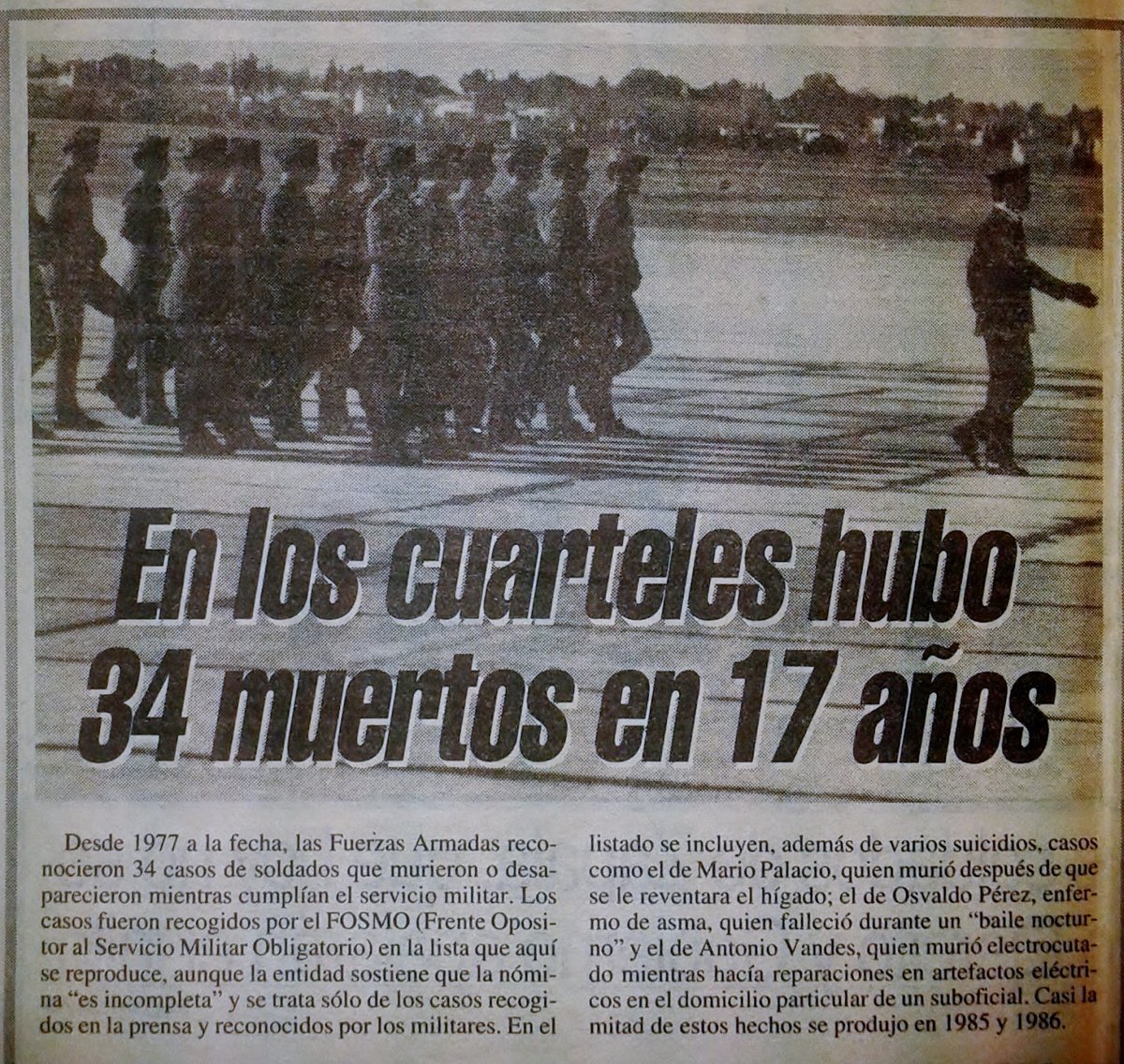 El caso Carrasco: el asesinato que derivó en el fin del Servicio Militar Obligatorio en Argentina