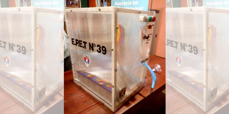 Ya se encuentra en fase de prueba el respirador creado por alumnos de la EPET N°39 de El Soberbio