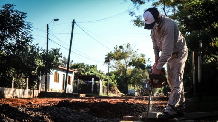 Siguen las obras para evitar inundaciones en el barrio Sur Argentino de Posadas