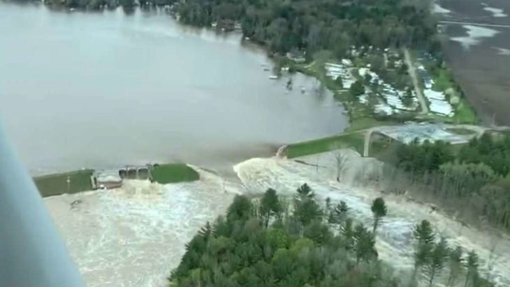 EEUU: en Michigan, dos represas colapsaron por la constante lluvia y evacuaron a miles de personas en el centro del estado