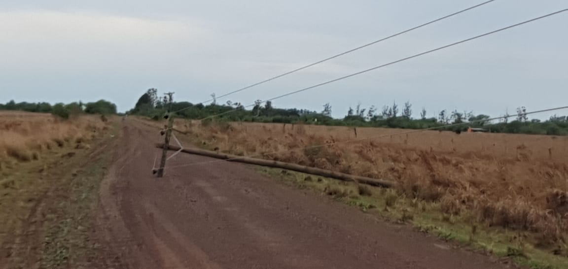 Temporal en Corrientes con fuertes tormentas y caída de granizo dejó sin luz varias localidades
