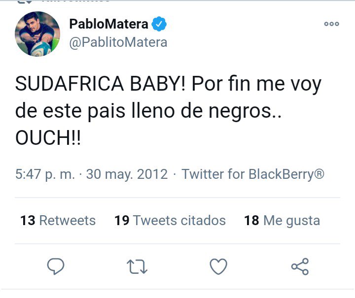 Escándalo en Los Pumas: el capitán debió cerrar su cuenta de Twitter luego que se viralizaron comentarios discriminatorios