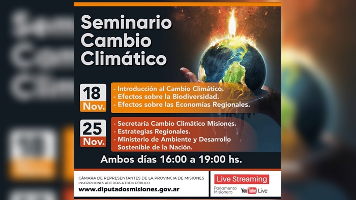 Cambio Climático: invitan a un seminario para aprender sobre la temática “y  entender que toda la sociedad puede hacer un aporte”, manifestó Julio  Barreto - MisionesOnline