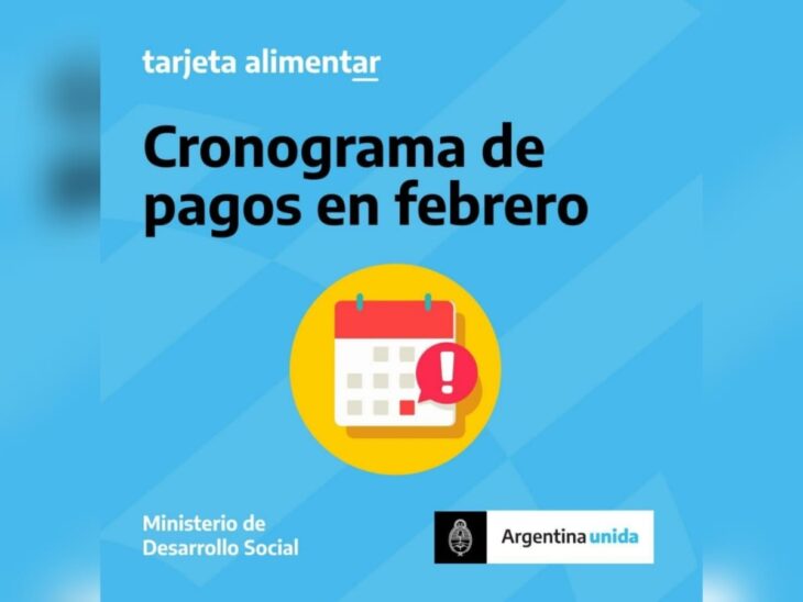 Tarjeta Alimentar Conoce El Cronograma De Pago De Febrero Misionesonline