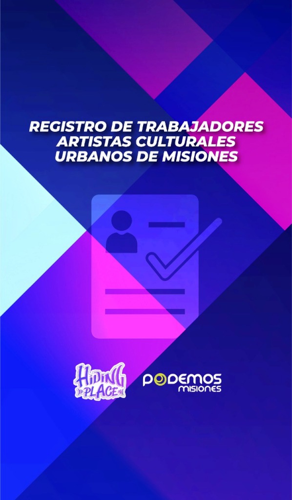 Registro para trabajadores y artistas culturales urbanos de Misiones