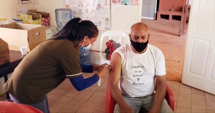 Iniciaron la vacunación contra el coronavirus en las Comunidades Guaraníes de Misiones