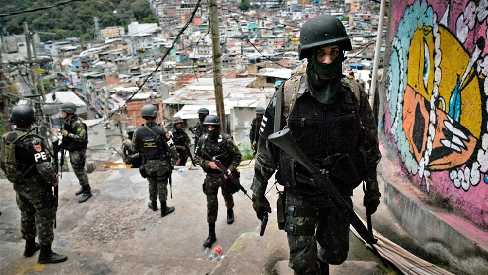 tiroteo en una favela de Brasil