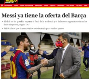 Lionel Messi y una propuesta sin precedentes en el fútbol mundial