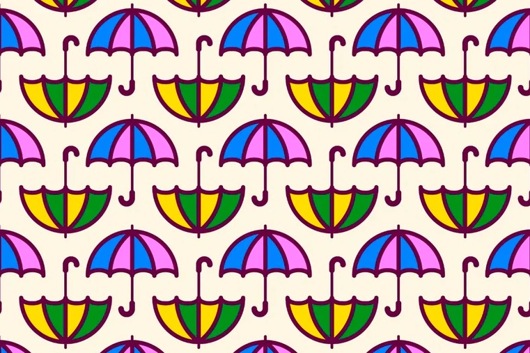 Reto visual: ¿podés encontrar los dos paraguas sin mango en menos de un minuto?