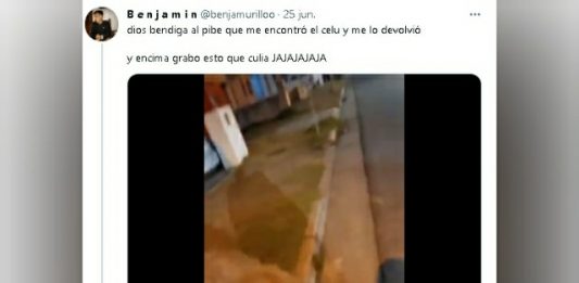 le devolvieron el celular que había perdido