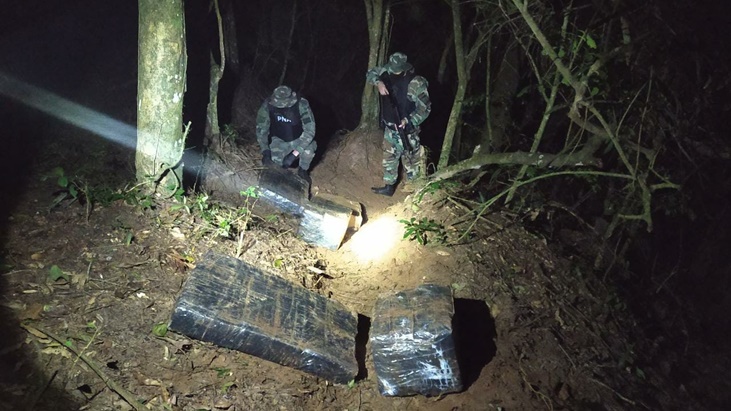 Prefectura detuvo a diez personas involucradas en narcotráfico y secuestró casi dos toneladas de marihuana en Misiones y Corrientes