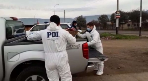 Conmoción en Chile: un hombre mató a su pareja y trasladó el cuerpo sobre una carretilla en plena vía pública