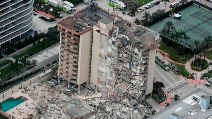 Derrumbe en Miami: ya son 12 los muertos confirmados