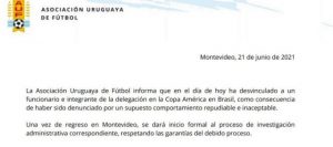 Copa América: detienen a un integrante de la delegación uruguaya por presunto acoso sexual