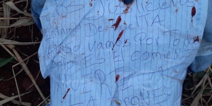 Paraguay |  A group called Justicieros de la Frontera kidnapped and murdered a young man: they cut off his hands and skinned him