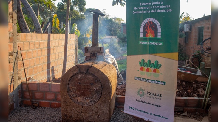 Continúan con la construcción de hornos ecológicos en merenderos de Posadas  - MisionesOnline