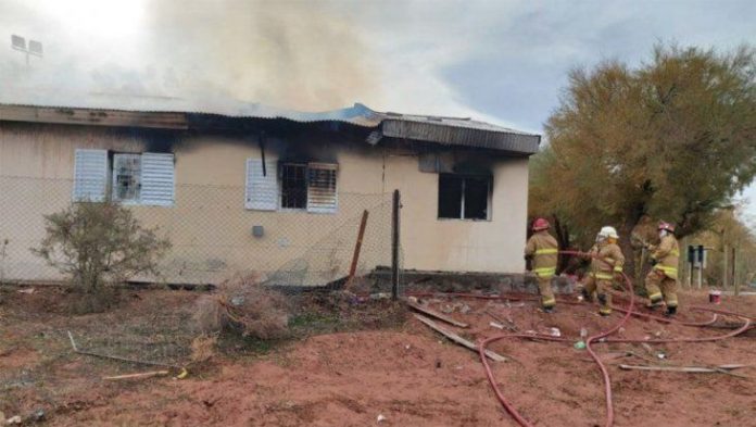 explosión en una escuela