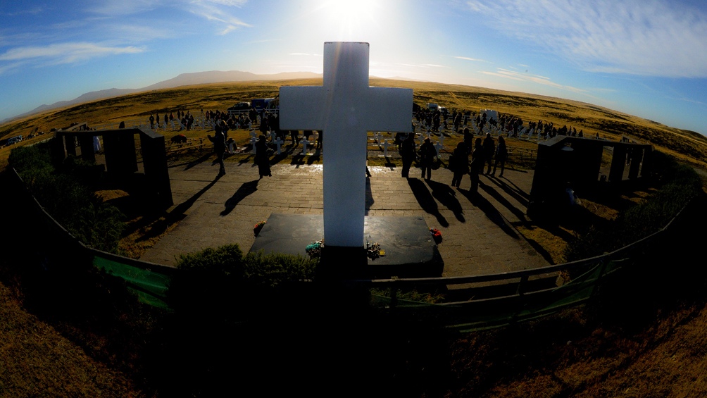 restos de cinco soldados argentinos