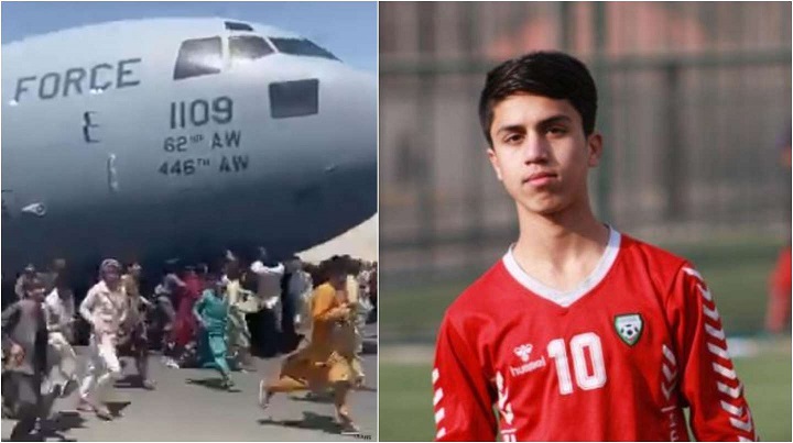 Un futbolista murió aplastado en el tren de aterrizaje de un avión de Estados Unidos cuando trataba de escapar de Kabul