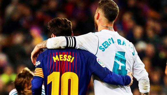 Ramos le dio la bienvenida a Lionel Messi