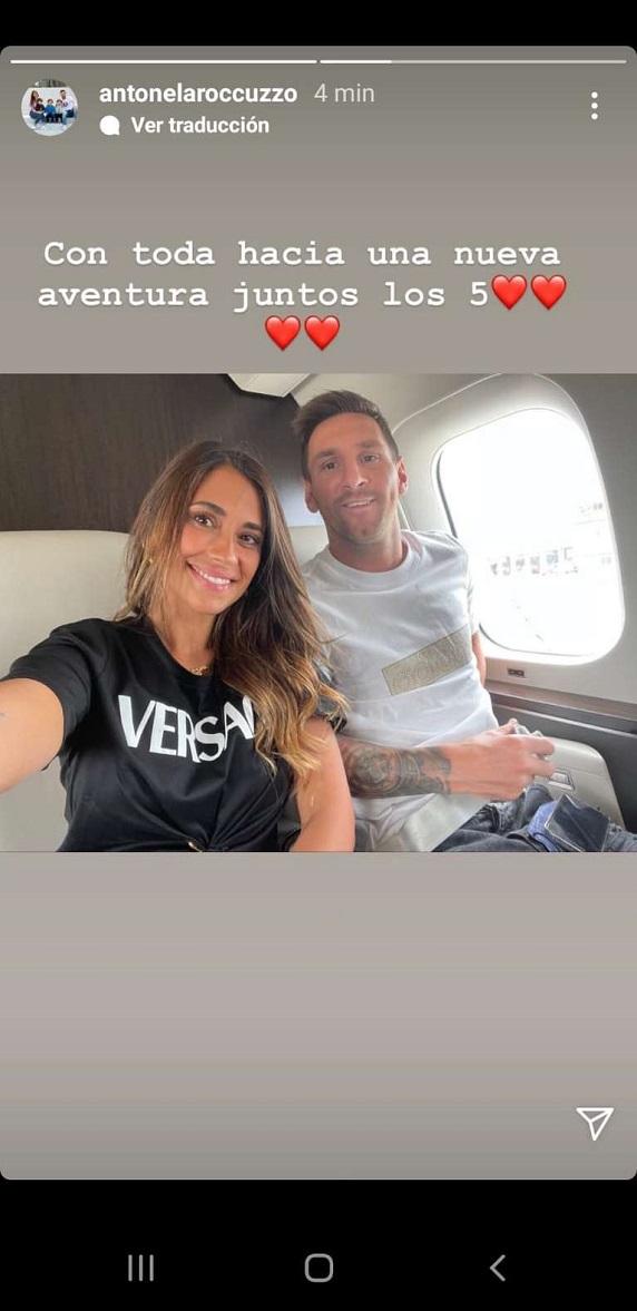El emotivo mensaje de Antonela Roccuzzo camino a París con Messi