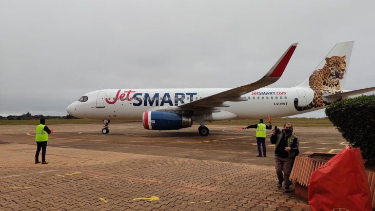 Herrera Ahuad celebró la llegada de JetSMART a Posadas y anunció que además de sumar frecuencias, “el desafío es un vuelo que una Santiago de Chile-Iguazú”