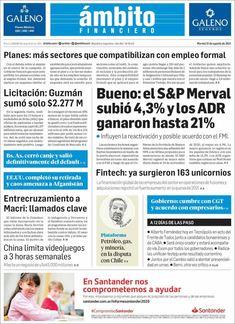 los diarios de hoy en argentina