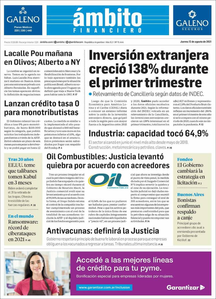 los diarios de hoy en argentina