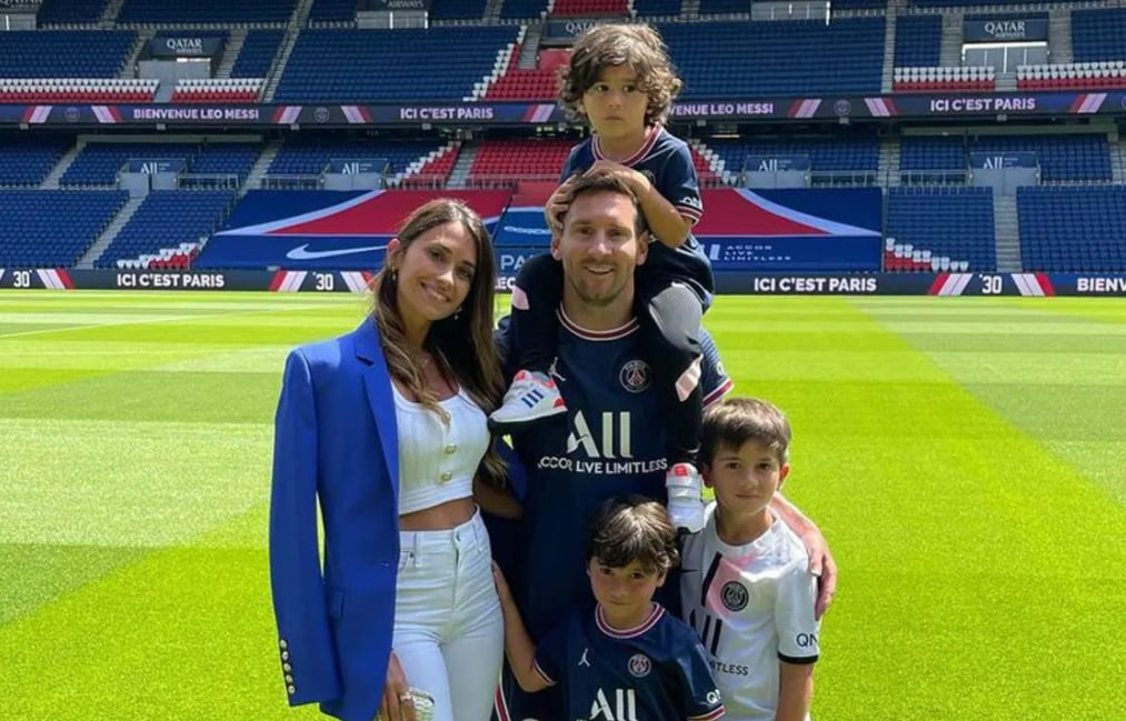 Messi anotó a sus hijos