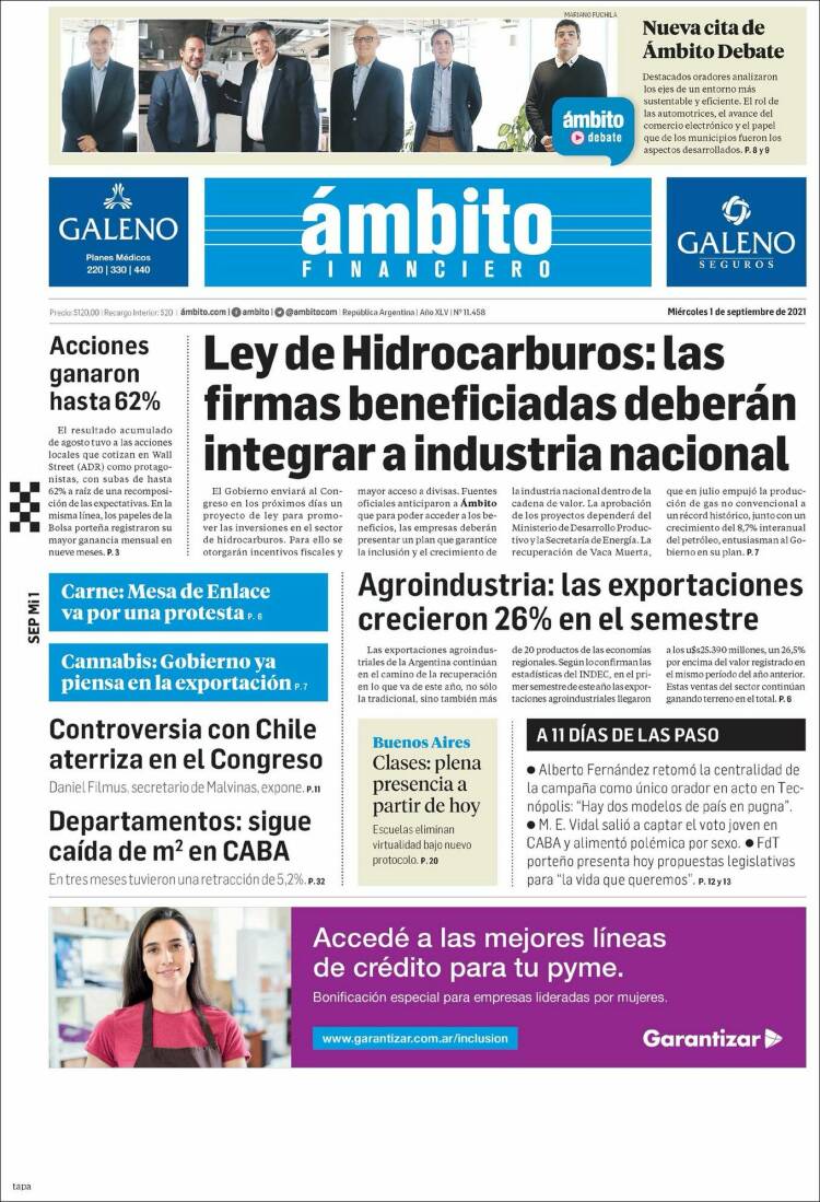 los diarios de hoy en argentina