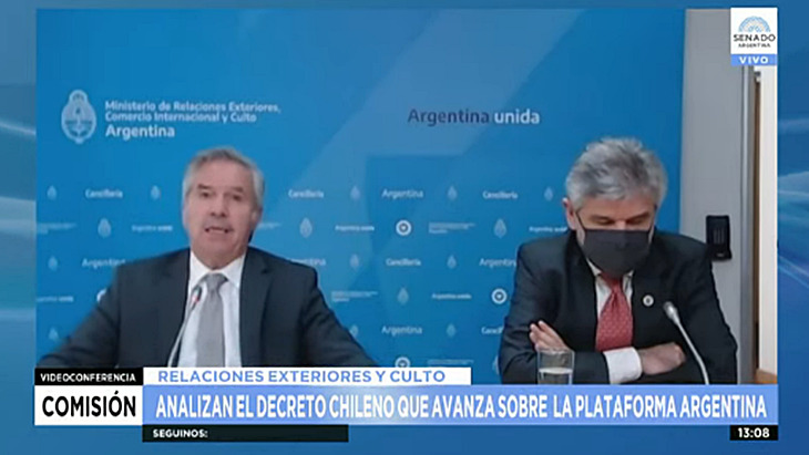 Solá afirmó que Chile quiere apropiarse de territorio argentino