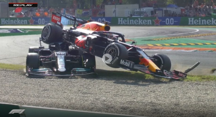 choque entre Hamilton y Verstappen