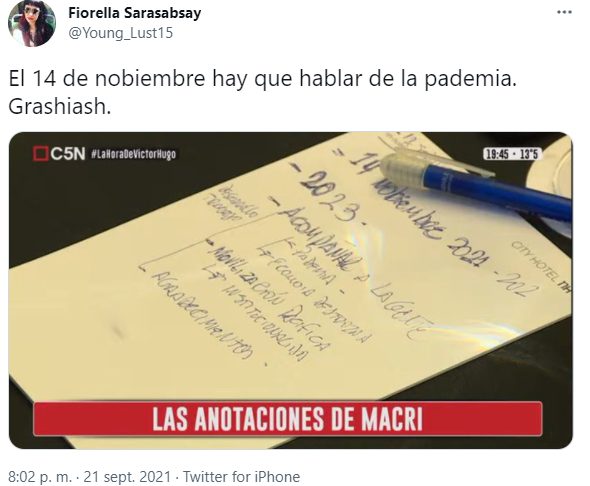 error ortográfico de Mauricio Macri