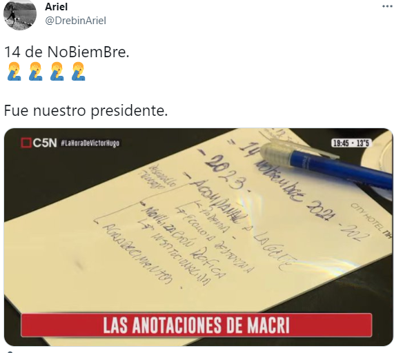 error ortográfico de Mauricio Macri