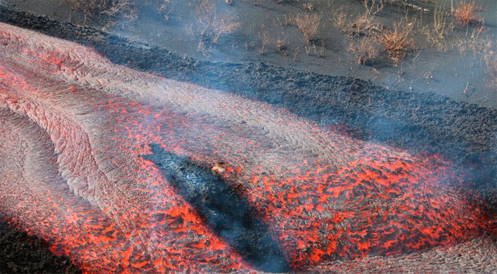 erupción del volcán 