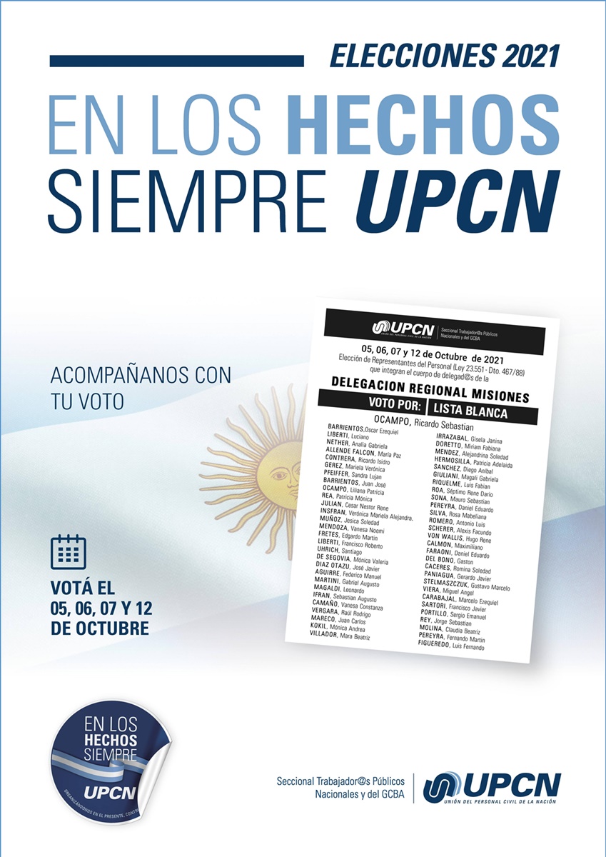 UPCN Misiones realizará elecciones