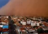 tormenta de arena en Brasil
