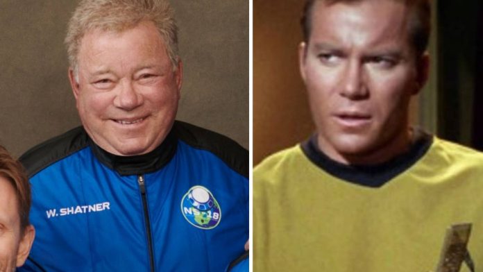 Capitán Kirk de Star Trek viajó al espacio