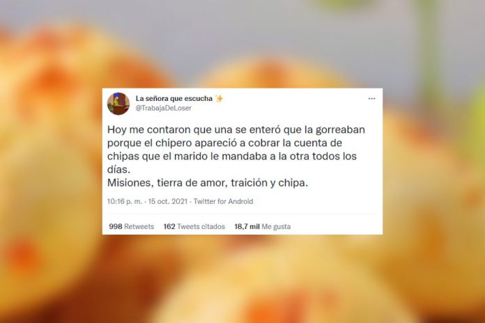 Viral en Twitter: Gracias al chipero, descubrió que su marido la engañaba