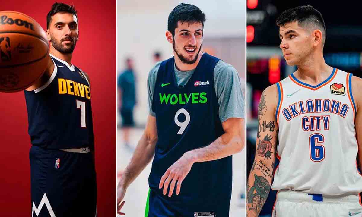 Hoy debutan los argentinos en la NBA hora, TV y rivales