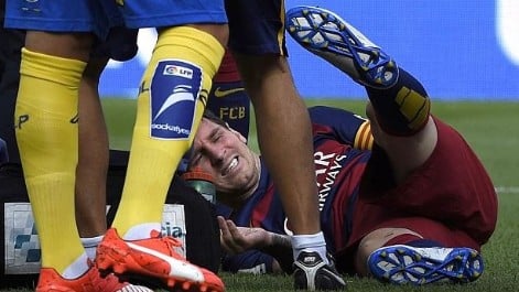 Messi se había roto un ligamento de la rodilla izquierda en 2015