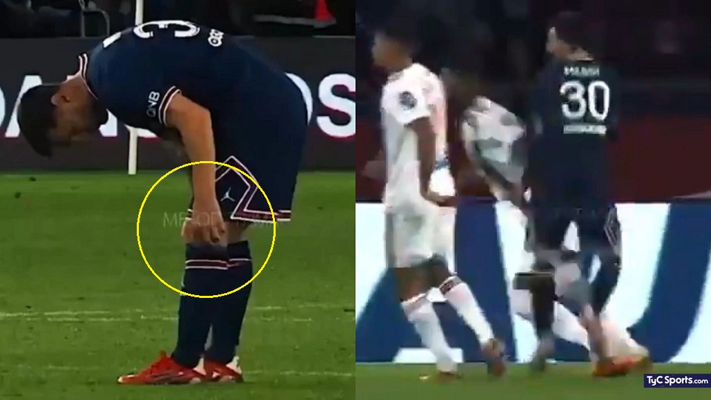 La primera lesión de Messi en el PSG