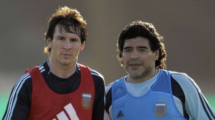 Lionel Messi eligió una singular foto para homenajar a Diego Maradona