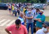 filas para entrar a Argentina desde Foz