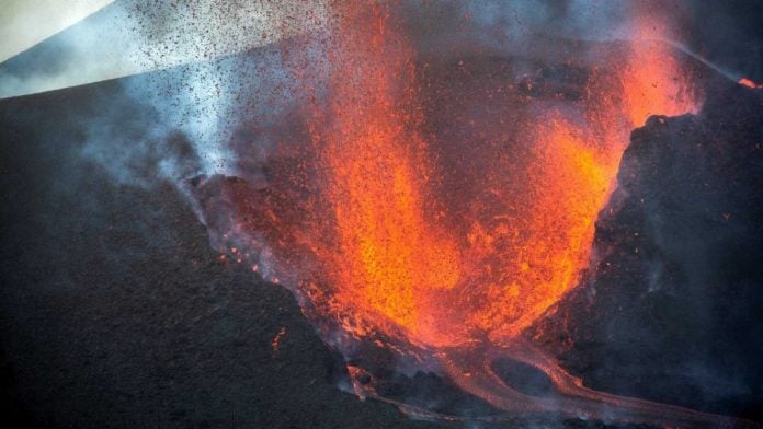 erupción del volcán de La Palma