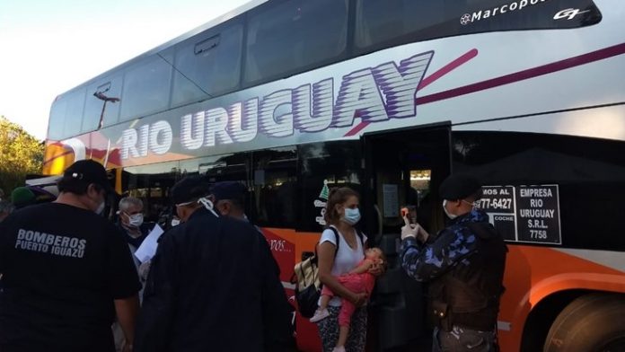 transporte terrestre de larga distancia entre Argentina y Brasil