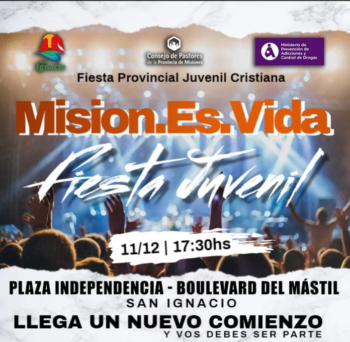 Misiones tendrá su primera “Fiesta Provincial Juvenil Cristiana” en San Ignacio